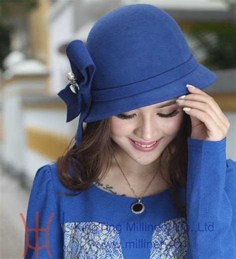 Online Cheap Fashion Women Winter Hat Women Wool Felt Hat Bucket Hat ...