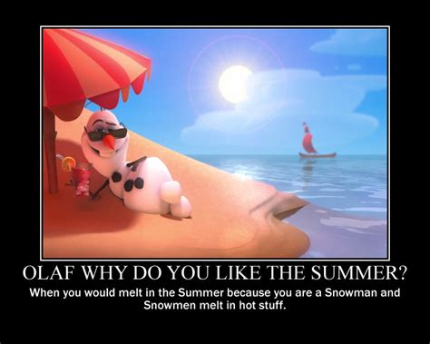 Olaf in Summer Motivational Poster by DEEcat98 on DeviantArt