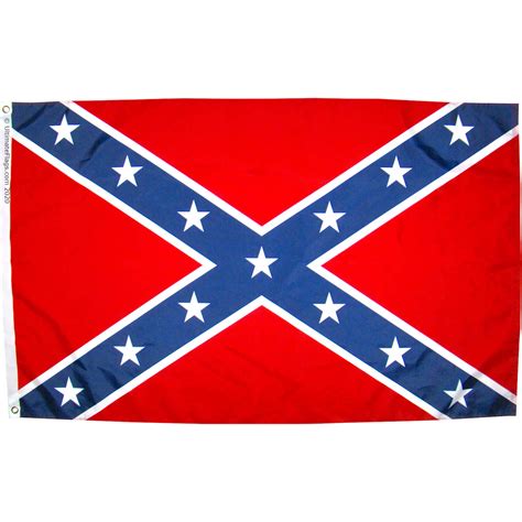 Rebel Flag - Confederate Battle Flag - Nylon Printed Outdoor Flags - 3 x 5 ft.