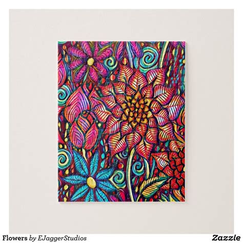 Flowers | Puzzle design, Custom puzzle, Jigsaw puzzles