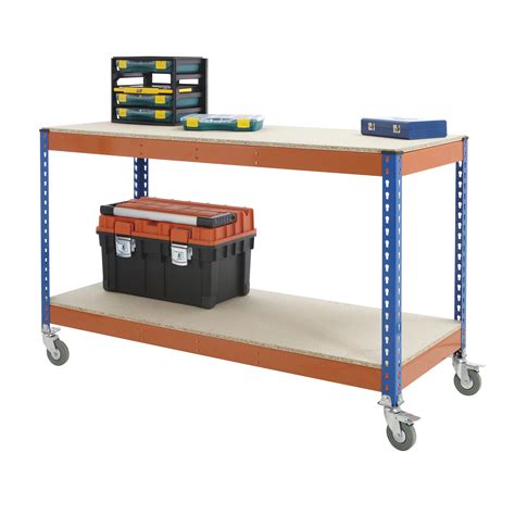 Classic Mobile Workshop / Garage / Work Bench with 4 Wheels | eBay