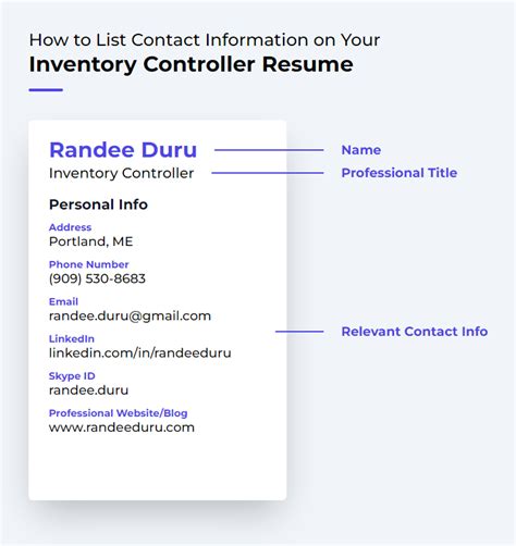 Inventory Controller Resume Examples and Templates