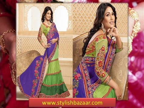 Wedding sarees featuring hina khan aka akshara