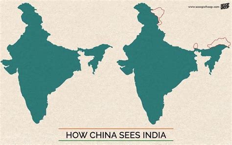 India's Map According To China, Nepal, & Pakistan