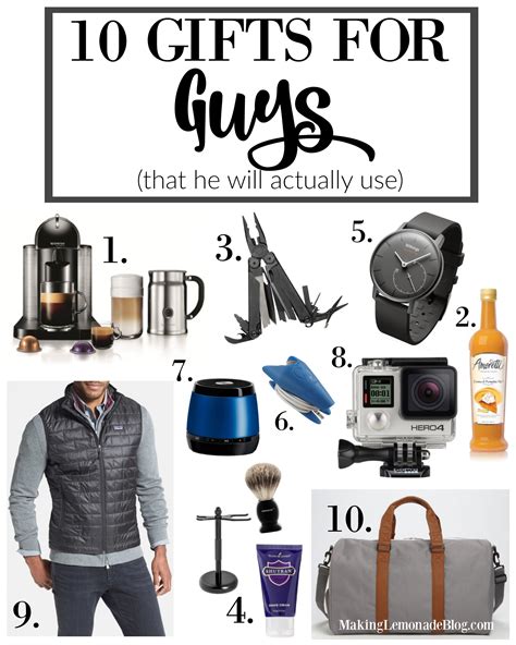 10 Best Gifts for Guys (That He’ll Actually Use) | Making Lemonade