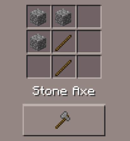 Stone Axe: Minecraft Pocket Edition: CanTeach