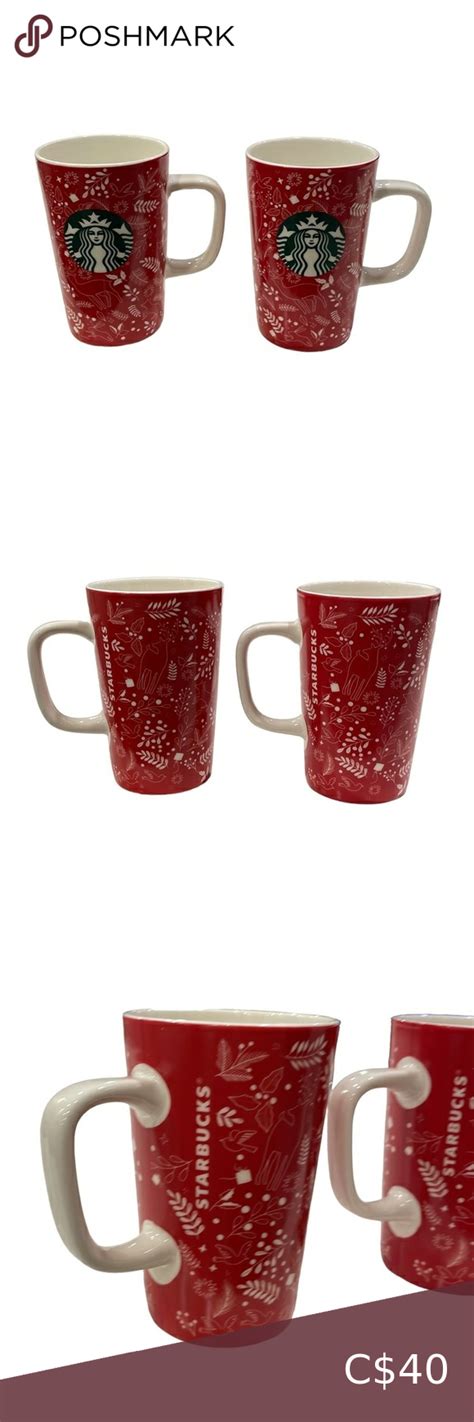 Starbucks Holiday Mugs - Set Of 2 Mugs Set, Starbucks, Holiday, Fashion ...