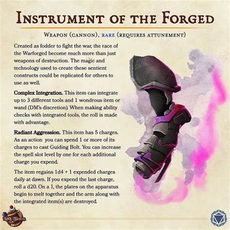 [OC] Instrument of the Forged : DnD | Dnd dragons, Dungeons and dragons ...