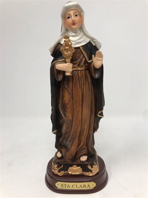 Saint Clare of Assisi Statue Catholic Sculpture Religious | Etsy