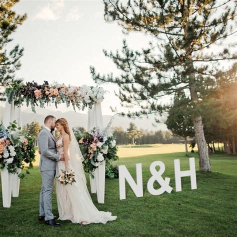 Giant Wooden Letters Wedding Photo Backdrop Giant Wedding | Etsy