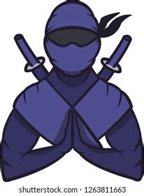 Ninja Mascot Logo Stock Vector (Royalty Free) 1263811663 | Shutterstock