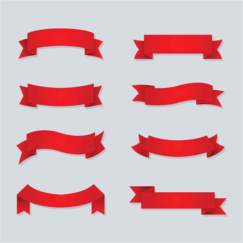 Set Of Ribbon Icons 2542755 Vector Art at Vecteezy