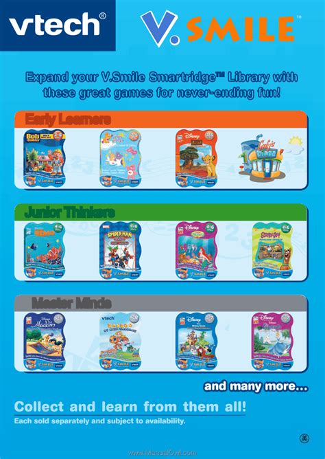 Expand your V.Smile Smartridge™ Library with, these great games for never-ending fun | Vtech V ...