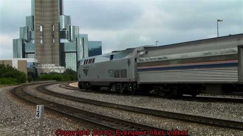 Amtrak 152 (Texas eagle) arrives Dallas union station © - YouTube