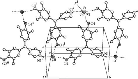 The system of strong hydrogen bonds in structures (I) (X = Cl) and (II ...