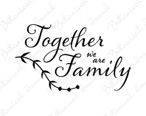 Together We Are Family SVG Family SVG Family Gift SVG Family Cut File - Etsy