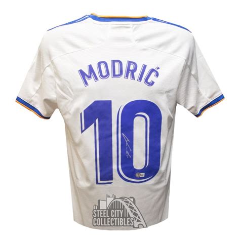 Luka Modric Autographed Real Madrid Adidas Soccer Jersey - BAS (Short ...