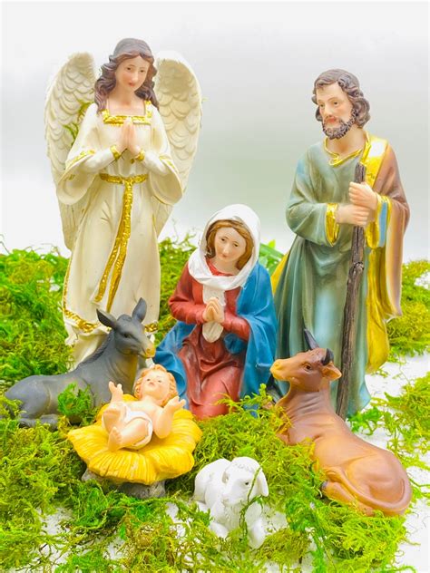 8christmas Nativity Scene Set Figures Polyresin Figurines | Etsy