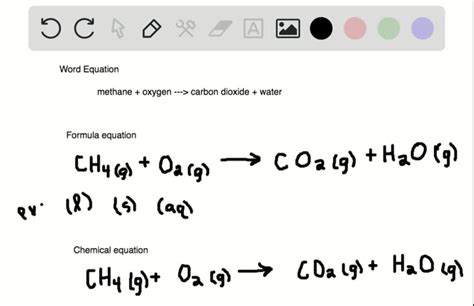 SOLVED:Give an example of a word equation, a formula equation, and a ...