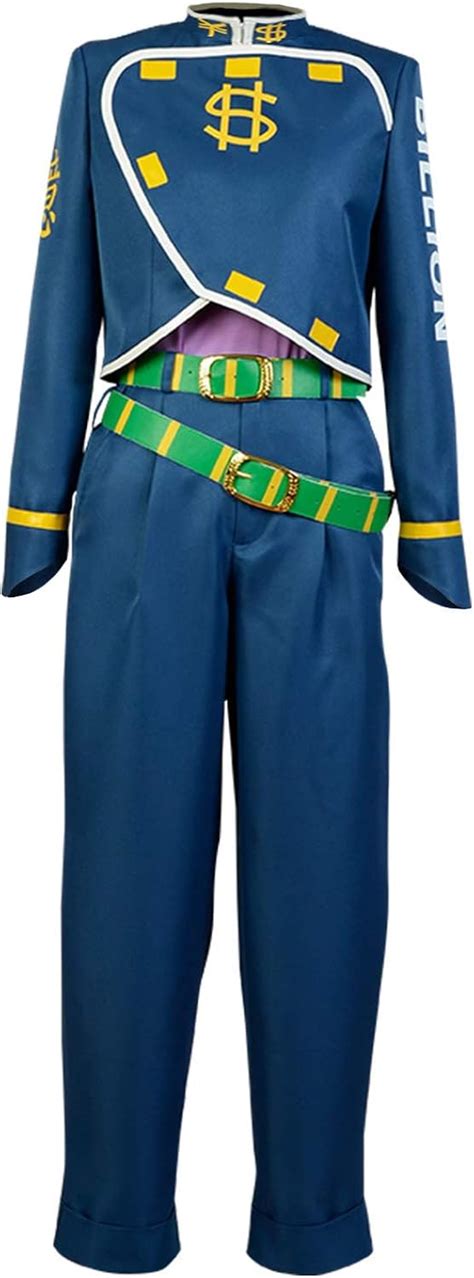 Amazon.com: UU-Style JoJo's Bizarre Adventure Okuyasu Nijimura Cosplay Costume Halloween Uniform ...