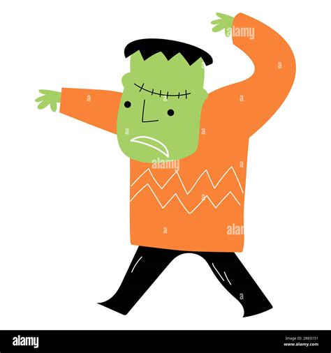 Frankenstein . Halloween cartoon characters . Vector Stock Vector Image & Art - Alamy