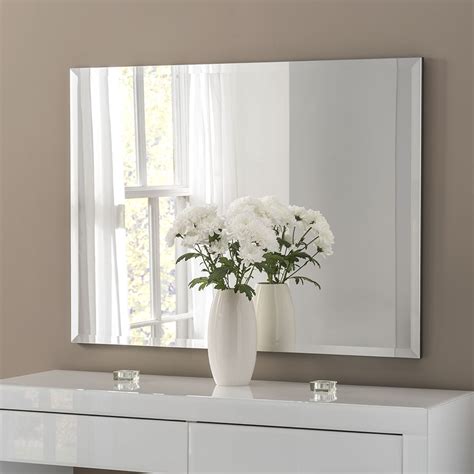 Classic Brilliant Silver Plain Bevelled Mirror: 30 x 40 Inch - £133.00 - Mirror Shop