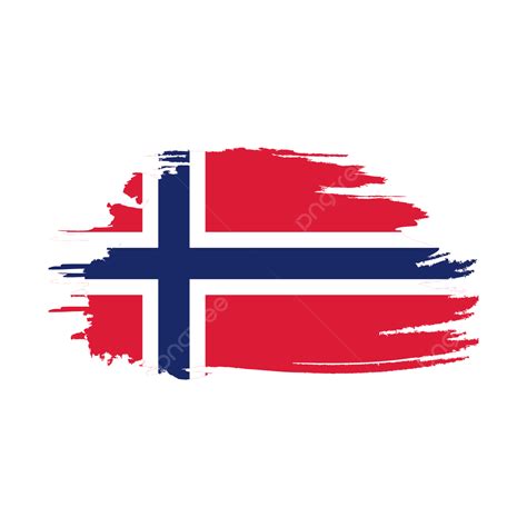 Norway Flag Stylized On White Transparent Background, Norway Flag Brush, Norway Flag, Norway PNG ...