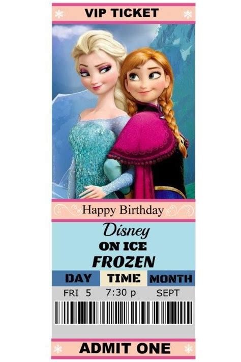 Disney On Ice Printable Ticket