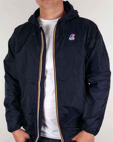 K-Way Claude Classic Rainproof Jacket Navy,coat,pac a mac,mens