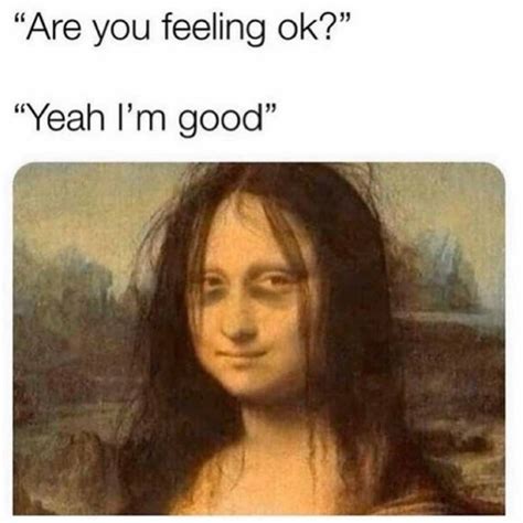 I'm OK .... really I am 😄🤣 | Student memes, How are you feeling, Memes