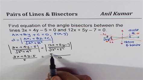 Angle Bisector Of A Triangle Formula