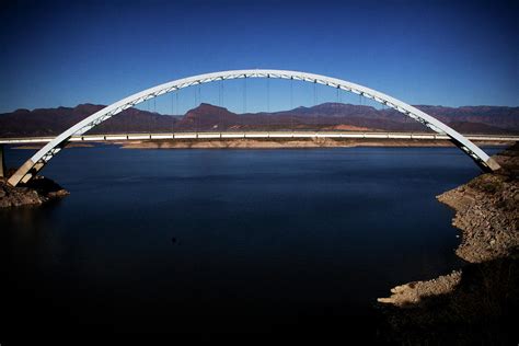 Roosevelt Lake Bridge Arizona Photograph by Roger Passman - Pixels