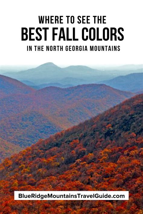 Fall in the Mountains of North Georgia (Where to See the Best Fall ...