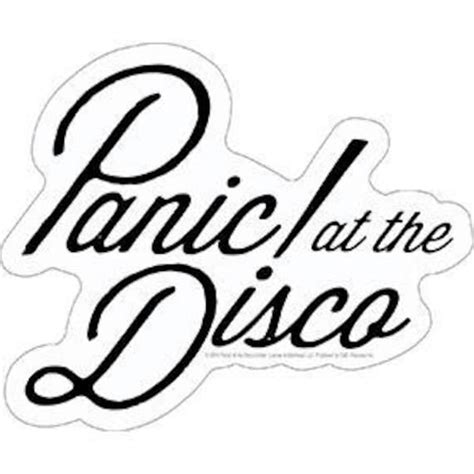 PANIC at THE DISCO Logo Sticker Decal Rock Band Craft - Etsy