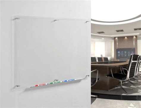 Clear Glass Dry-Erase Board with Aluminum Marker Tray - Audio-Visual Direct