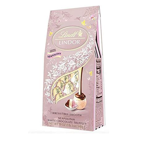 Lindt Lindor Neapolitan White Chocolate Truffles, 19 Ounce - Walmart.com - Walmart.com