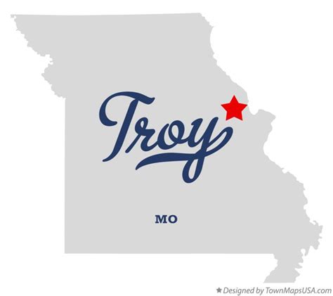 Map of Troy, MO, Missouri