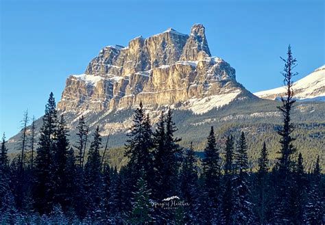 Castle Mountain, or miistukskoowa, Banff National Park, Canada: A Photo Greeting Card - Etsy ...