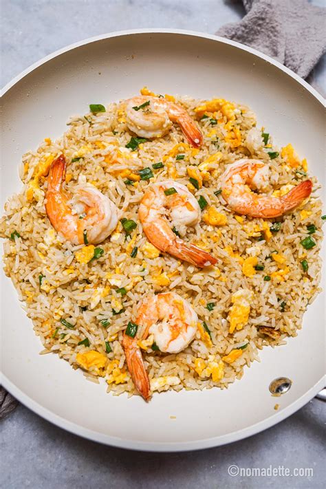 Garlic Butter Shrimp Fried Rice - Nomadette