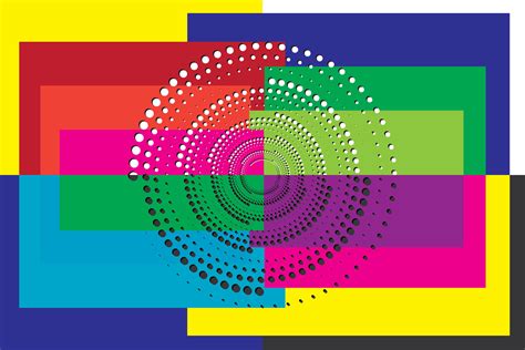 Illustration Abstract circle dot on multicolored background. 35620964 ...