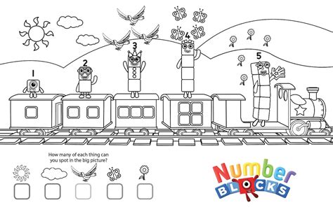 Free Printable Numberblocks Coloring Pages