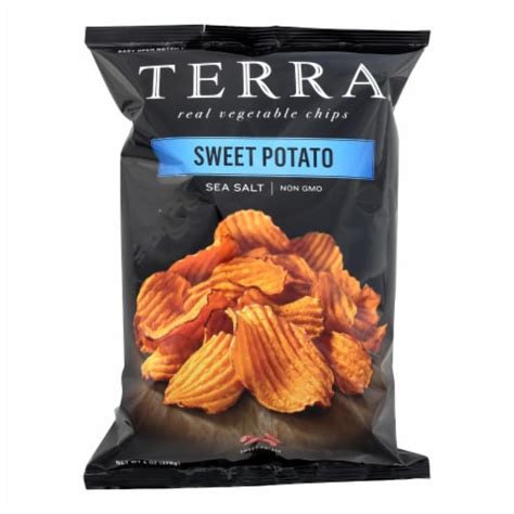 Terra Chips Sweet Potato Chips - Crinkled Sweet Potato with Sea Salt ...