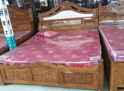 AFZAL FURNITURE Wooden bed at best price in Muzaffarpur | ID: 20183706730