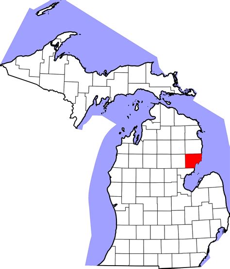 Free download michigan county maps with township and range michigan county maps [2048x2398] for ...