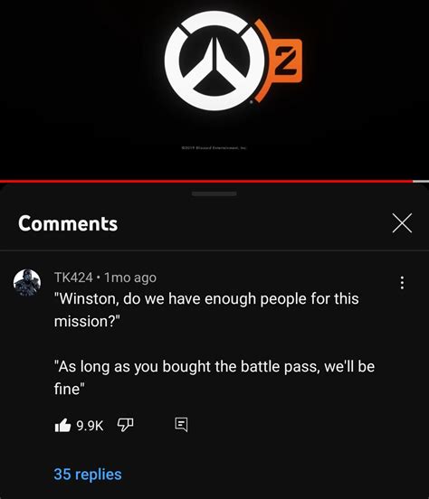 New top comment on the Overwatch 2 cinematic. : r/Overwatch