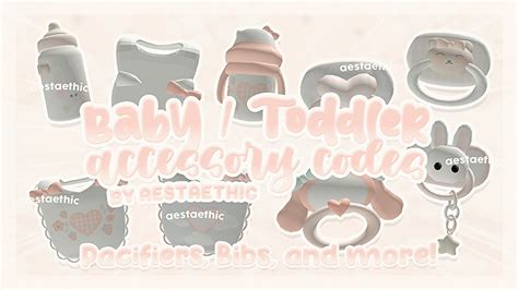 cute TODDLER BABY ACCESSORY CODES for bloxburg & berry avenue! PT.1 #roblox #aesthetic #bloxburg ...