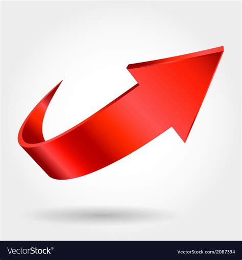 Red arrow Royalty Free Vector Image - VectorStock