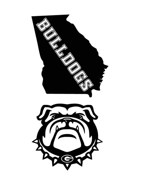 Georgia Bulldogs SVG - Free Georgia Bulldogs SVG Download - svg art | Georgia bulldogs, Georgia ...