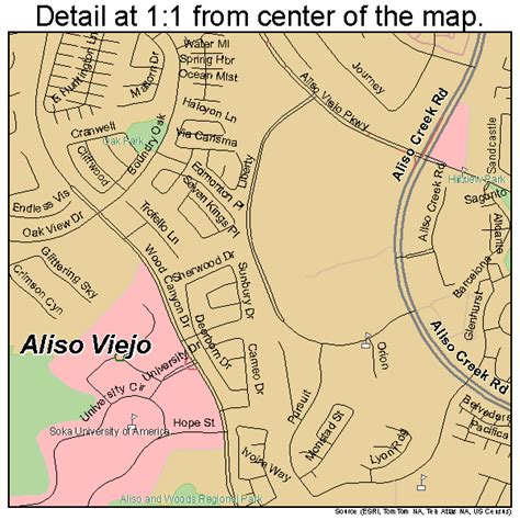 Aliso Viejo California Street Map 0600947