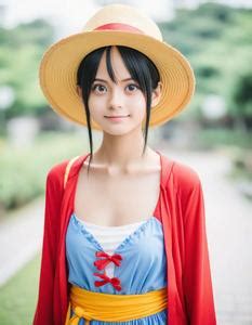 Luffy Cosplay Female. Face Swap. Insert Your Face ID:1044763